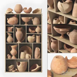 Dishes old clay splinter decor n